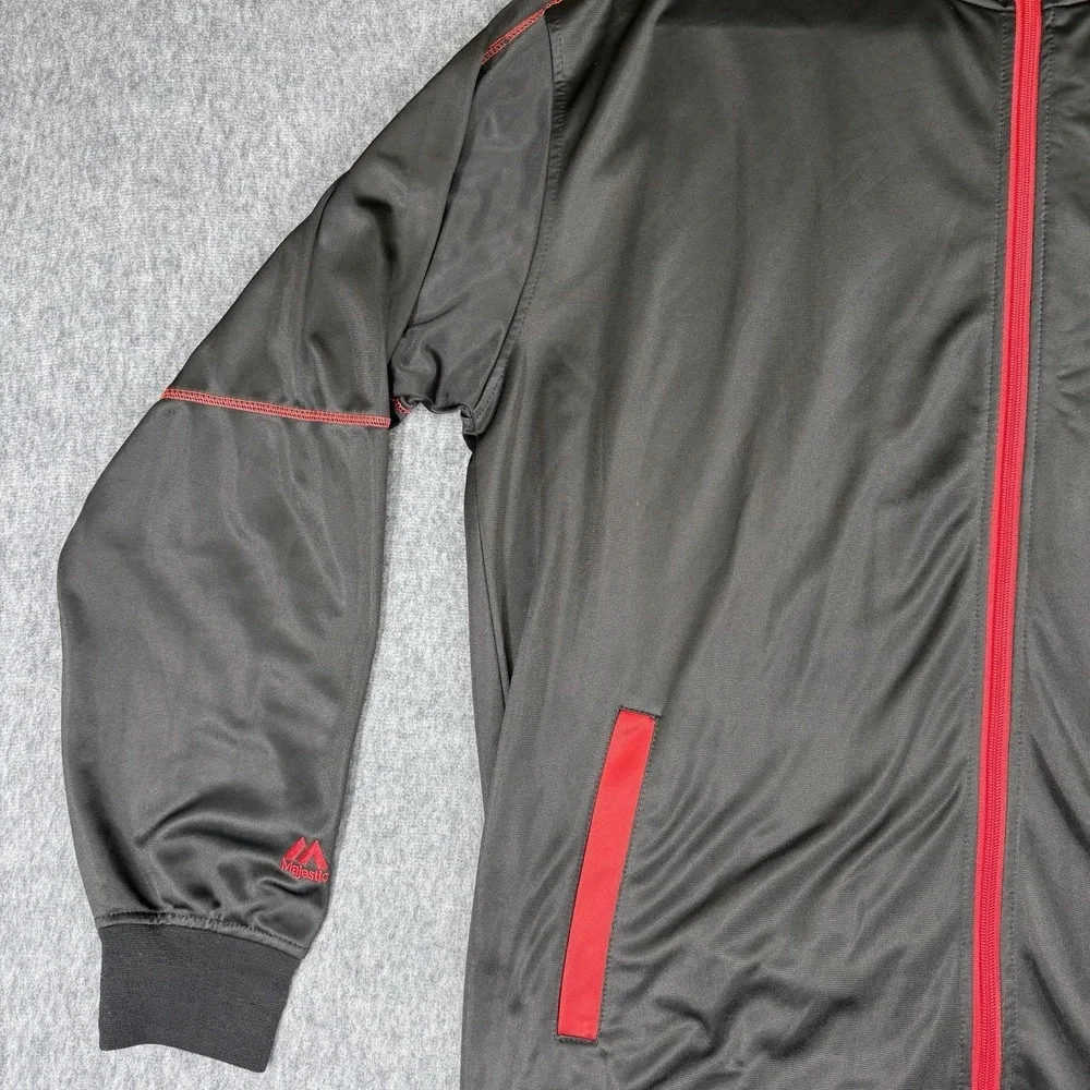 Los Angeles Angels Men's Full Zip Embroidered Track Jacket Size XLT Majestic